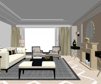 Modern A Living Room-ID:841897012