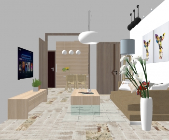 Modern A Living Room-ID:498555902