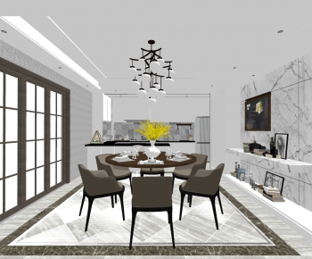 Modern Simple Style Dining Room-ID:512149105