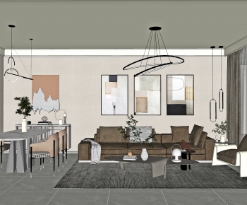 Modern A Living Room-ID:451381925