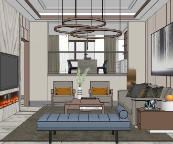 Modern A Living Room-ID:233989005