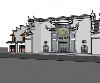 Chinese Style Building Appearance-ID:815197949
