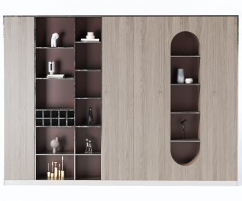 Wabi-sabi Style Decorative Cabinet-ID:700032005