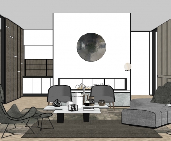 Modern A Living Room-ID:204495914