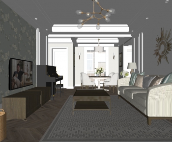 Modern A Living Room-ID:343261963