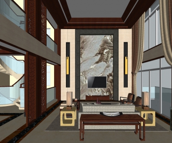 New Chinese Style Villa Space-ID:194444894