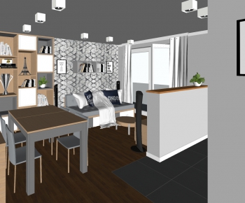 Modern A Living Room-ID:410470965