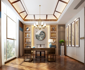 New Chinese Style Study Space-ID:134584901