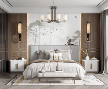New Chinese Style Bedroom-ID:269927029
