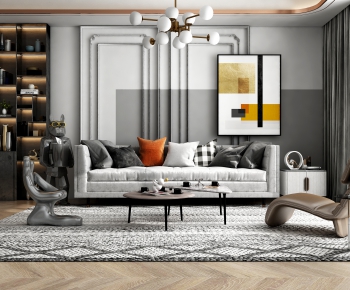 Modern A Living Room-ID:421025993