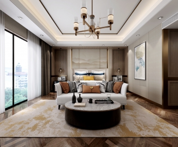 New Chinese Style Bedroom-ID:842252028