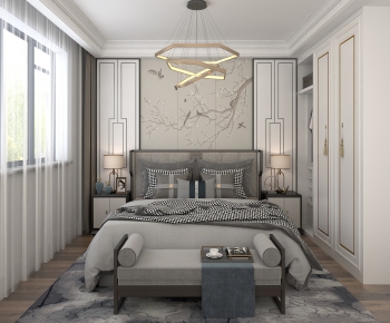 New Chinese Style Bedroom-ID:288083087