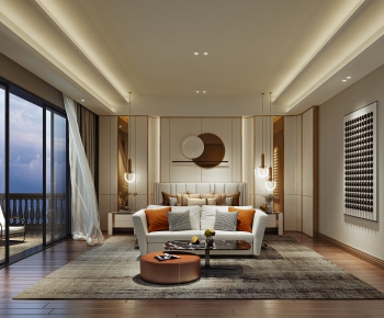 New Chinese Style Bedroom-ID:233490592