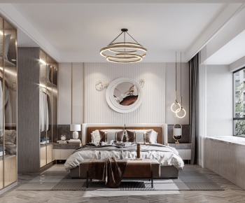 New Chinese Style Bedroom-ID:373717075