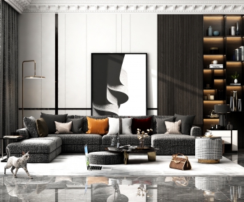Modern A Living Room-ID:346193081