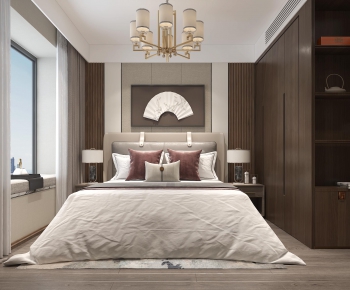 New Chinese Style Bedroom-ID:433487892