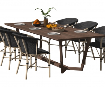 Nordic Style Dining Table And Chairs-ID:619982008
