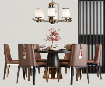 New Chinese Style Dining Table And Chairs-ID:310802941