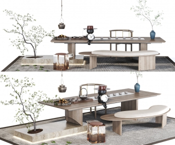 New Chinese Style Tea Tables And Chairs-ID:276719093