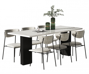 Modern Dining Table And Chairs-ID:853503946