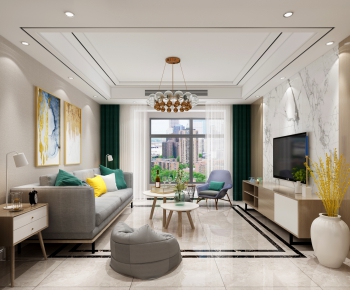 Modern A Living Room-ID:538103101