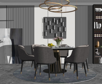 Modern Dining Table And Chairs-ID:645502099