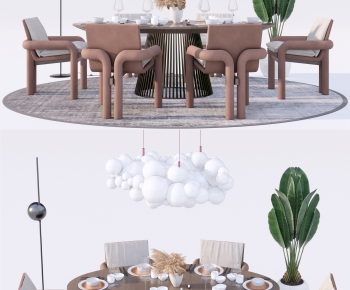 Modern Dining Table And Chairs-ID:274888047