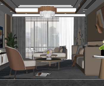 Modern A Living Room-ID:489145995