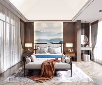 New Chinese Style Bedroom-ID:273078929