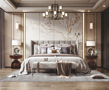 New Chinese Style Bedroom-ID:453963998