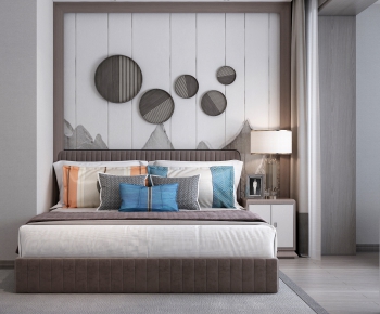 New Chinese Style Bedroom-ID:712061886