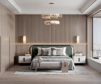 New Chinese Style Bedroom-ID:370582102