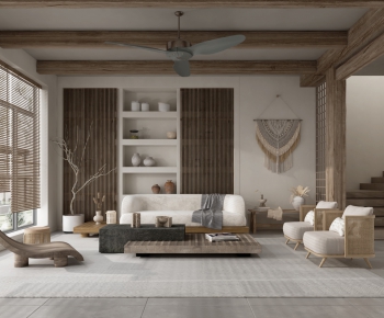 Wabi-sabi Style A Living Room-ID:639338023