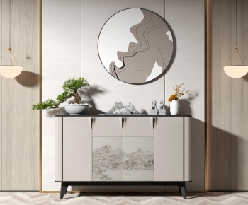 New Chinese Style Side Cabinet-ID:122860919