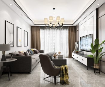 Modern A Living Room-ID:830271014