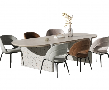 Modern Dining Table And Chairs-ID:389463906