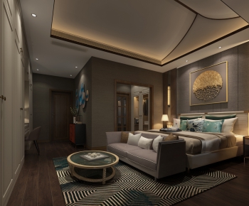 New Chinese Style Bedroom-ID:433011138