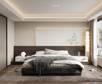 Wabi-sabi Style Bedroom-ID:440454012