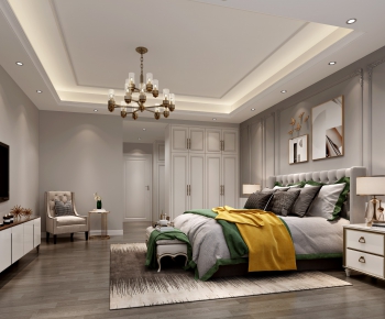 Simple European Style Bedroom-ID:896195896