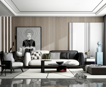 Modern A Living Room-ID:789194116