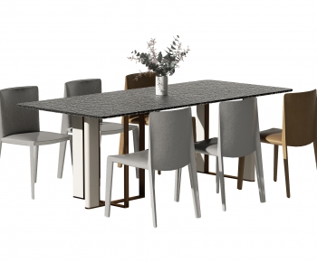 Modern Dining Table And Chairs-ID:663892036