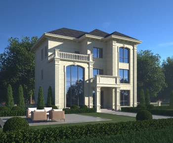 European Style Villa Appearance-ID:379952914