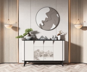 New Chinese Style Entrance Cabinet-ID:919204003