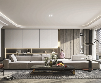 Modern A Living Room-ID:645904067