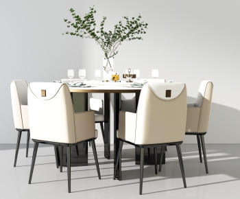 Modern Dining Table And Chairs-ID:356121156
