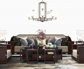 Chinese Style Sofa Combination-ID:702070007