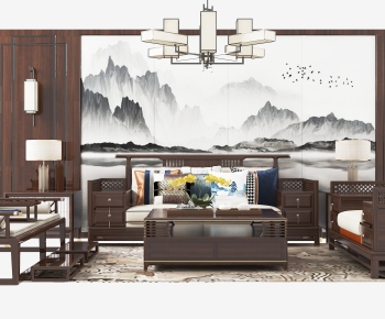 Chinese Style Sofa Combination-ID:227452998