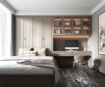 New Chinese Style Bedroom-ID:430886038