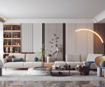 Modern A Living Room-ID:921950387