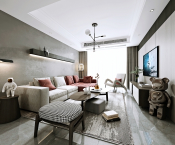 Modern A Living Room-ID:587397101